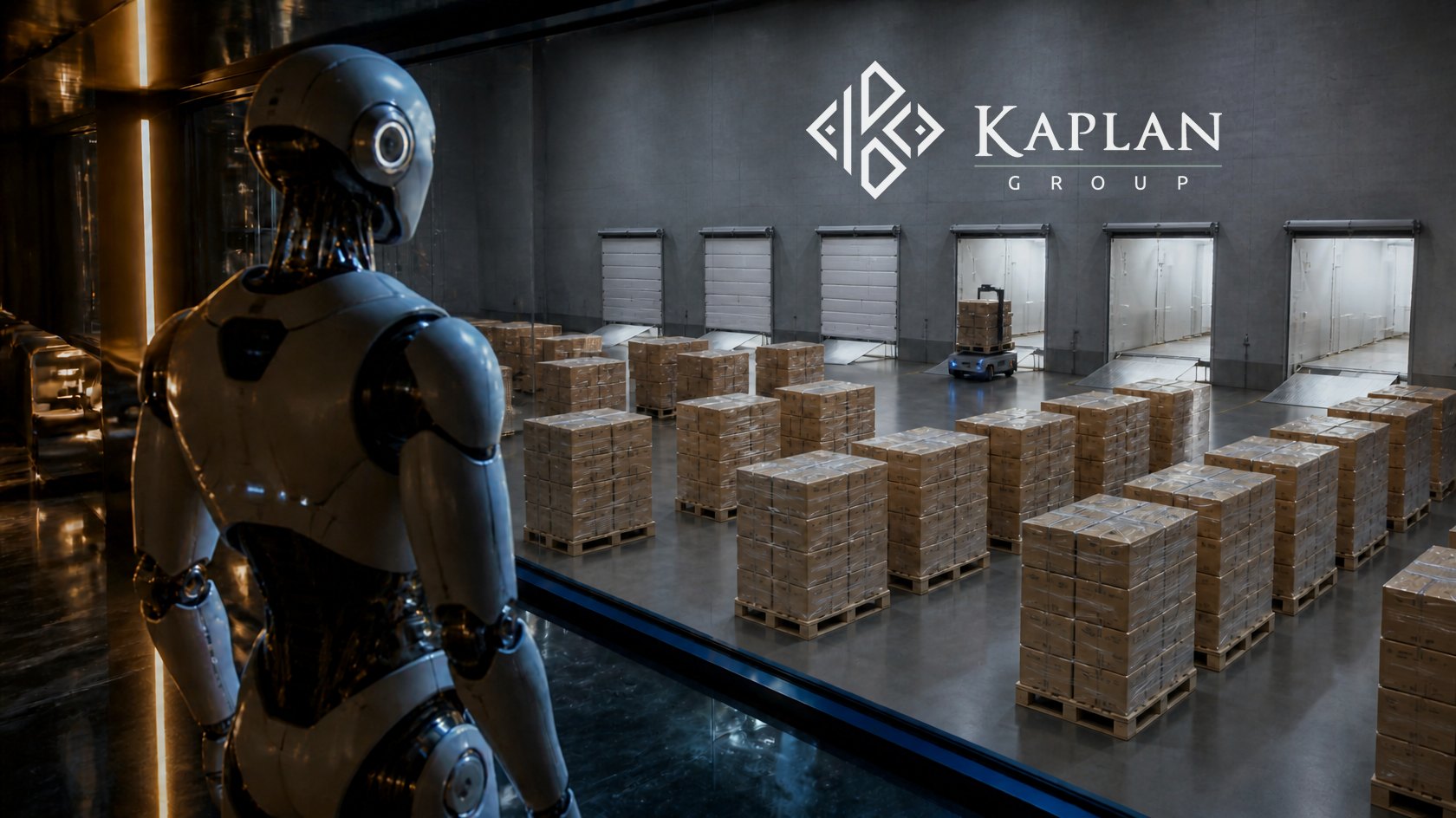 KI-gesteuerte Produktionsstätte der Kaplan Group (Visualisierung)